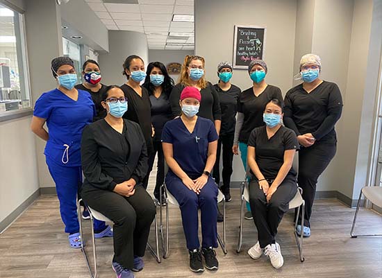 Friendly bilingual dental team