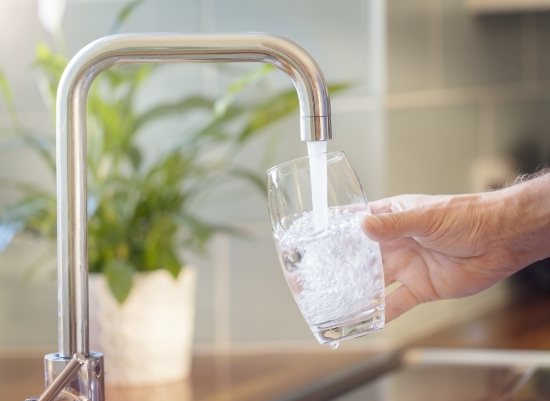 Fluoridated tap water