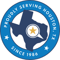 Badge that reads Proudly Serving Houston Since 1986