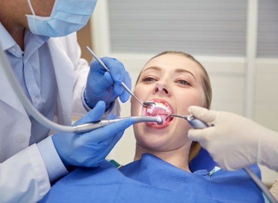 Dentist performing Penguin R F A treatment