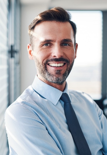 Man with healthy smile